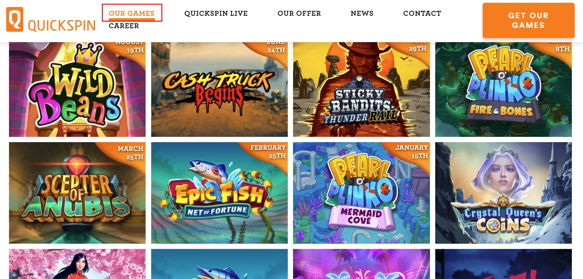 Quickspin Game Library