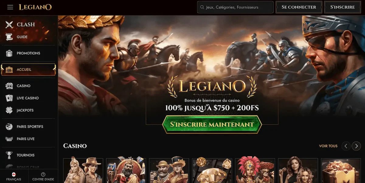 legiano bonus bienvenue