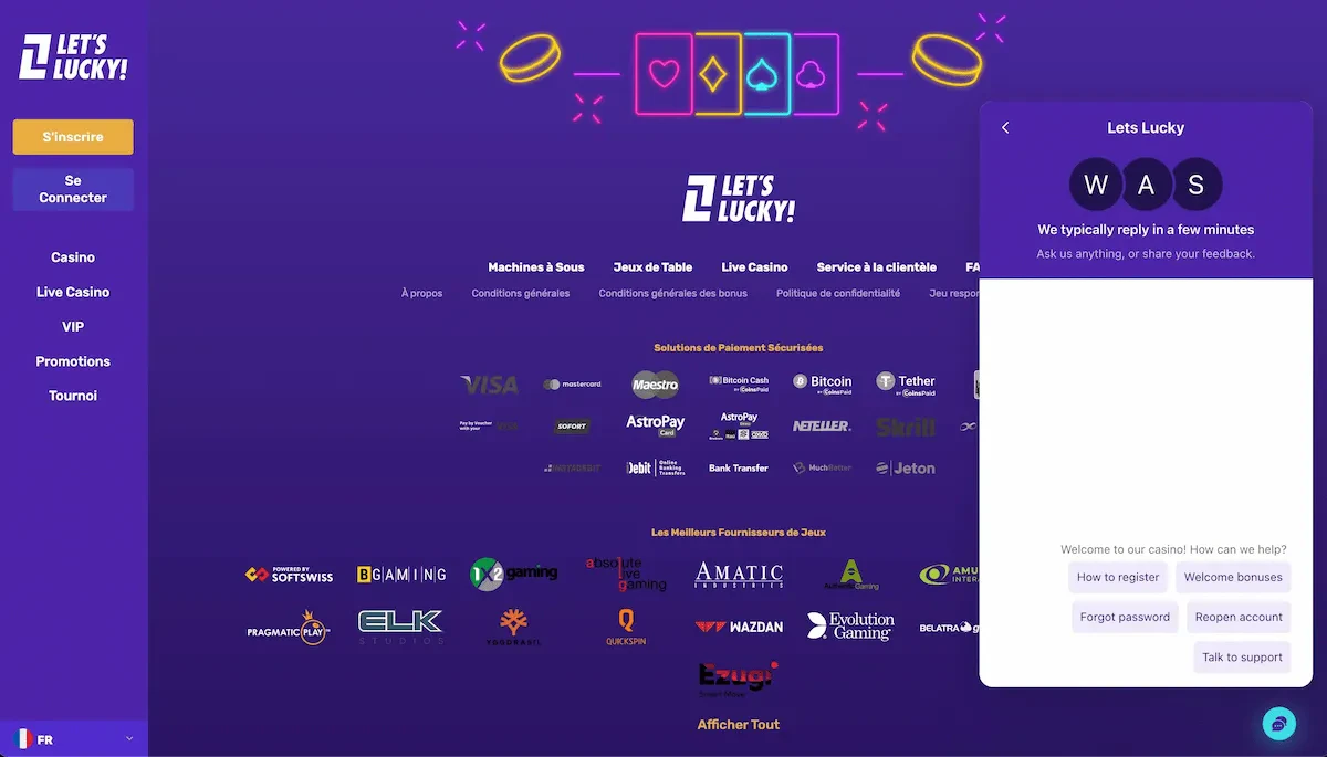service client letslucky