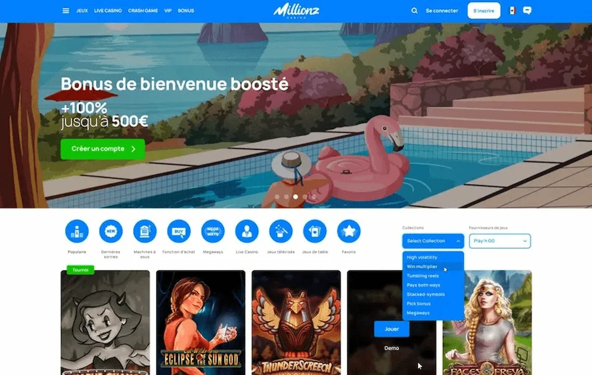 casino Millionz welcome