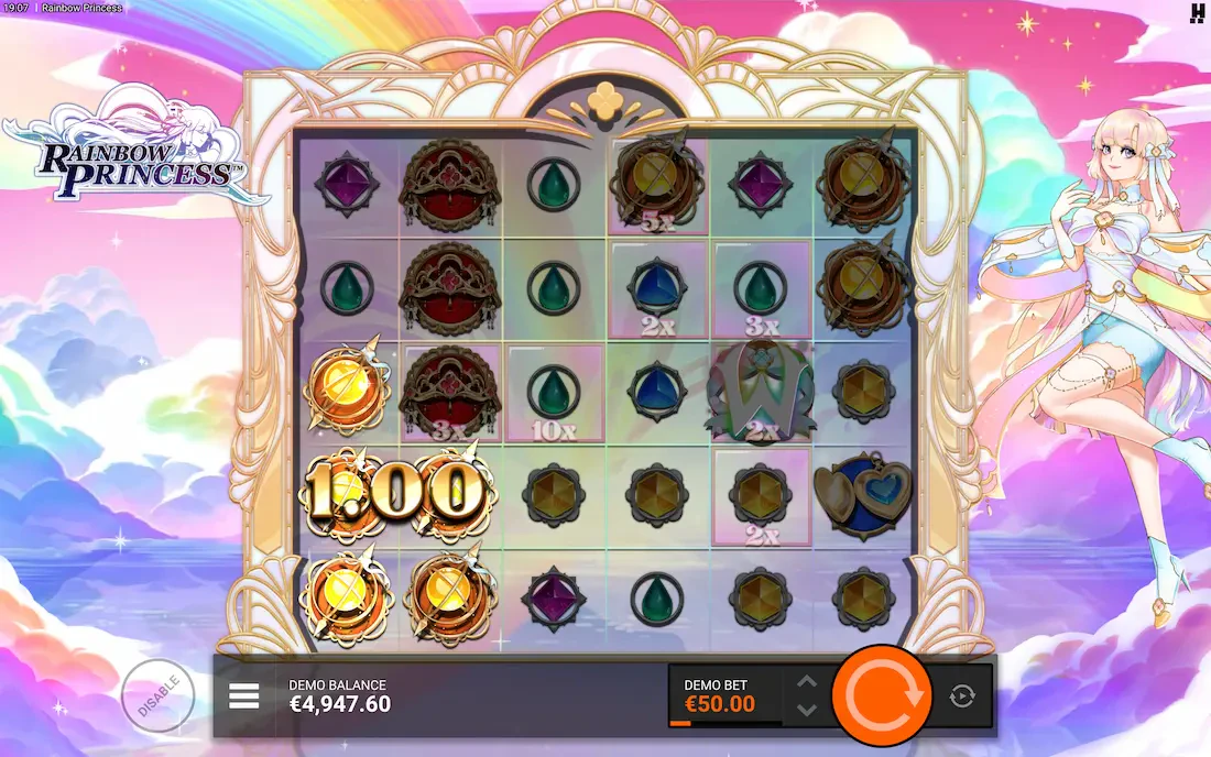 rainbow princess magic frame feature