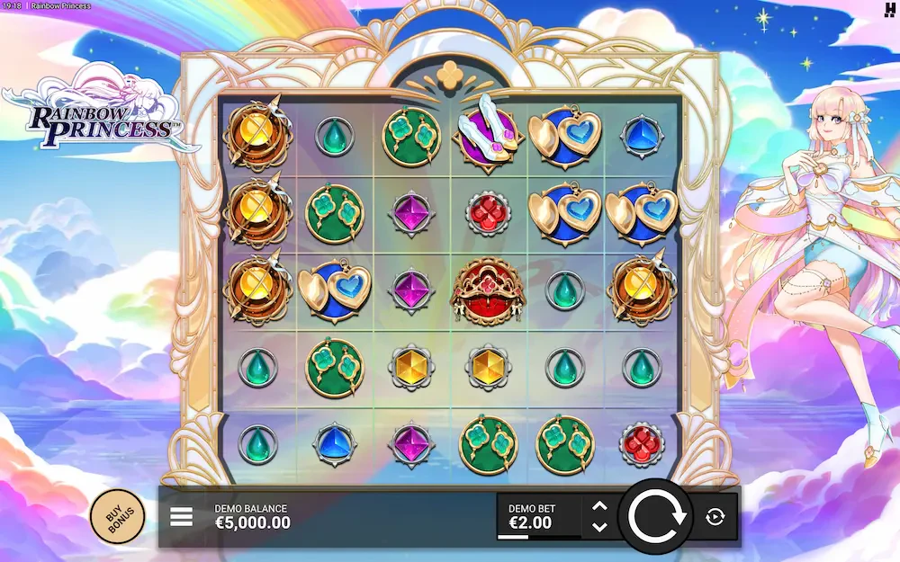 rainbow princess graphismes