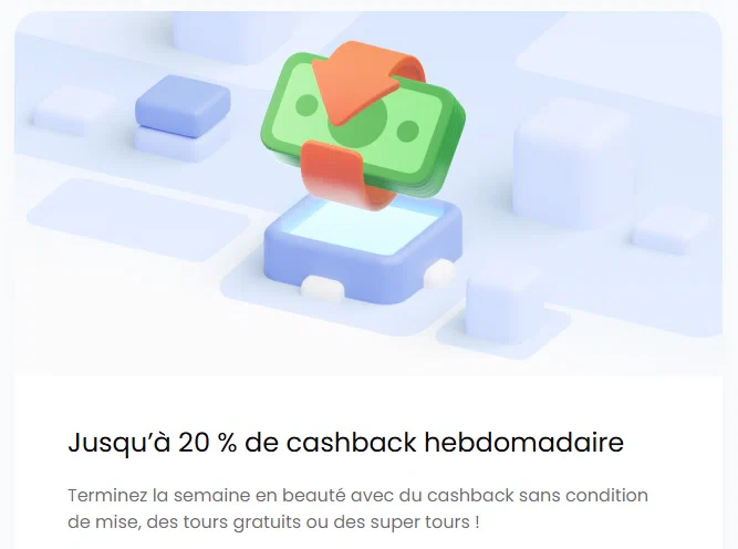 cashback sur trickz
