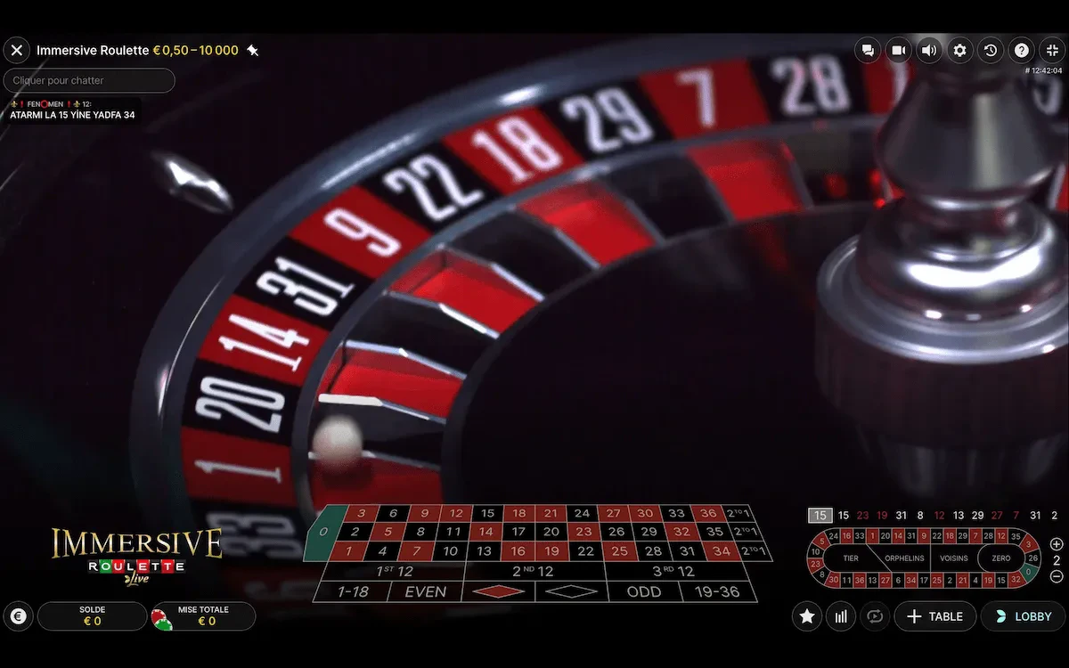 Immersive roulette