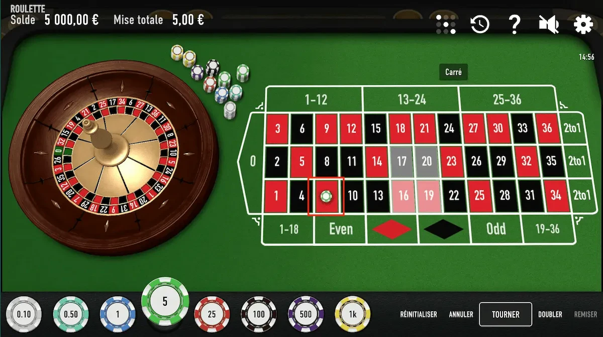 mise pleine roulette