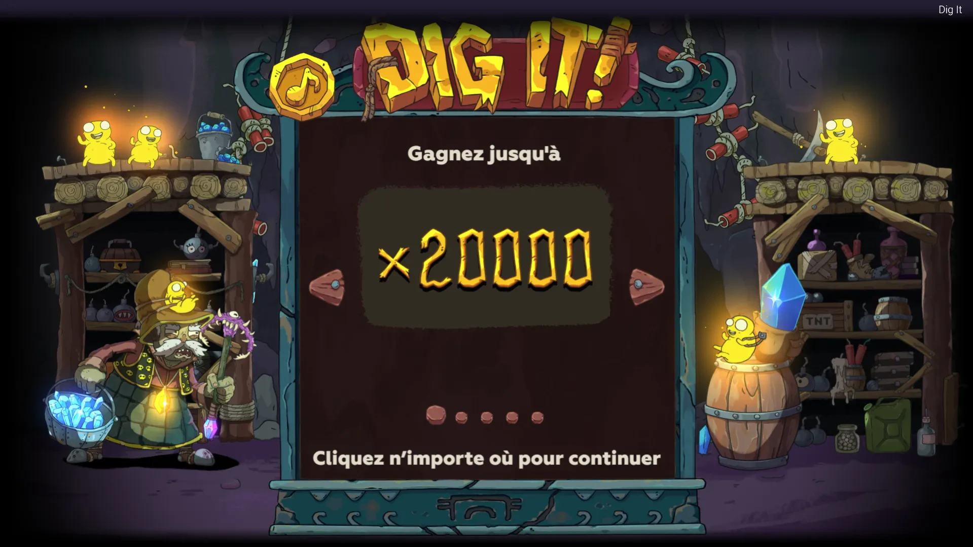 page d'accueil sur dig it!
