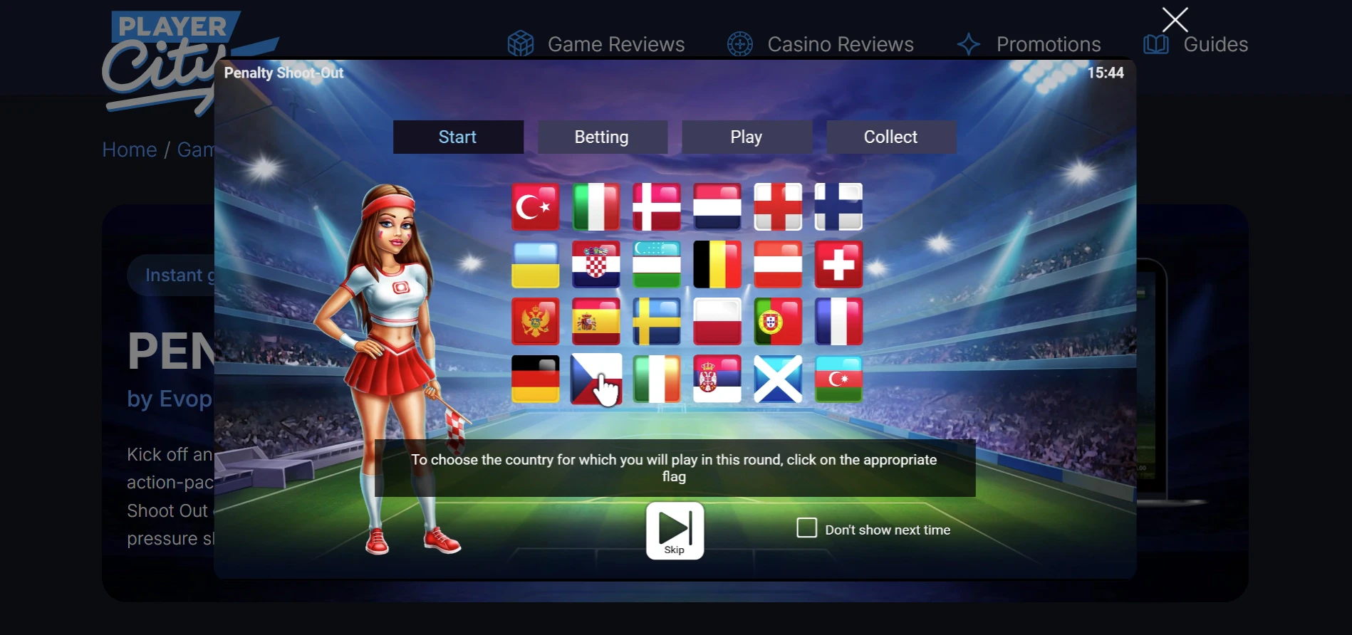 Penalty Shoot-Out Choose Country