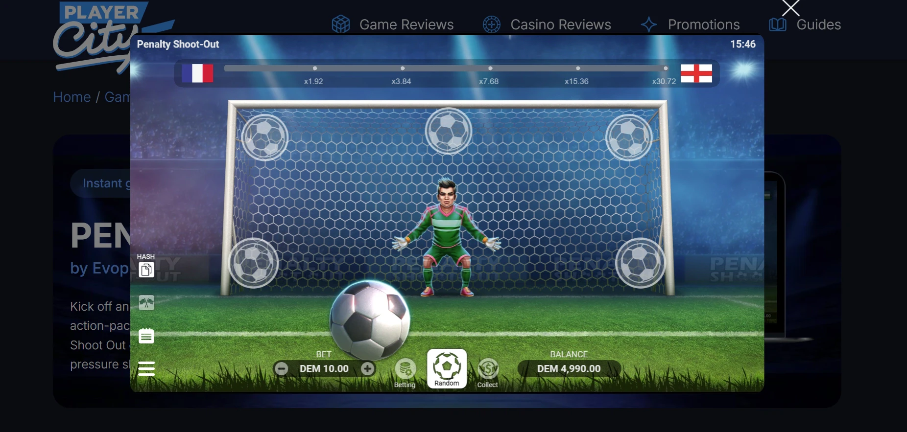 Penalty Shoot-Out Demo Mode