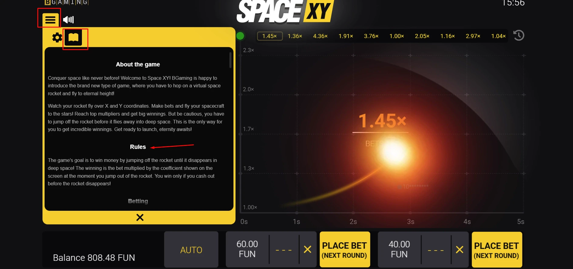 Space XY Game Rules