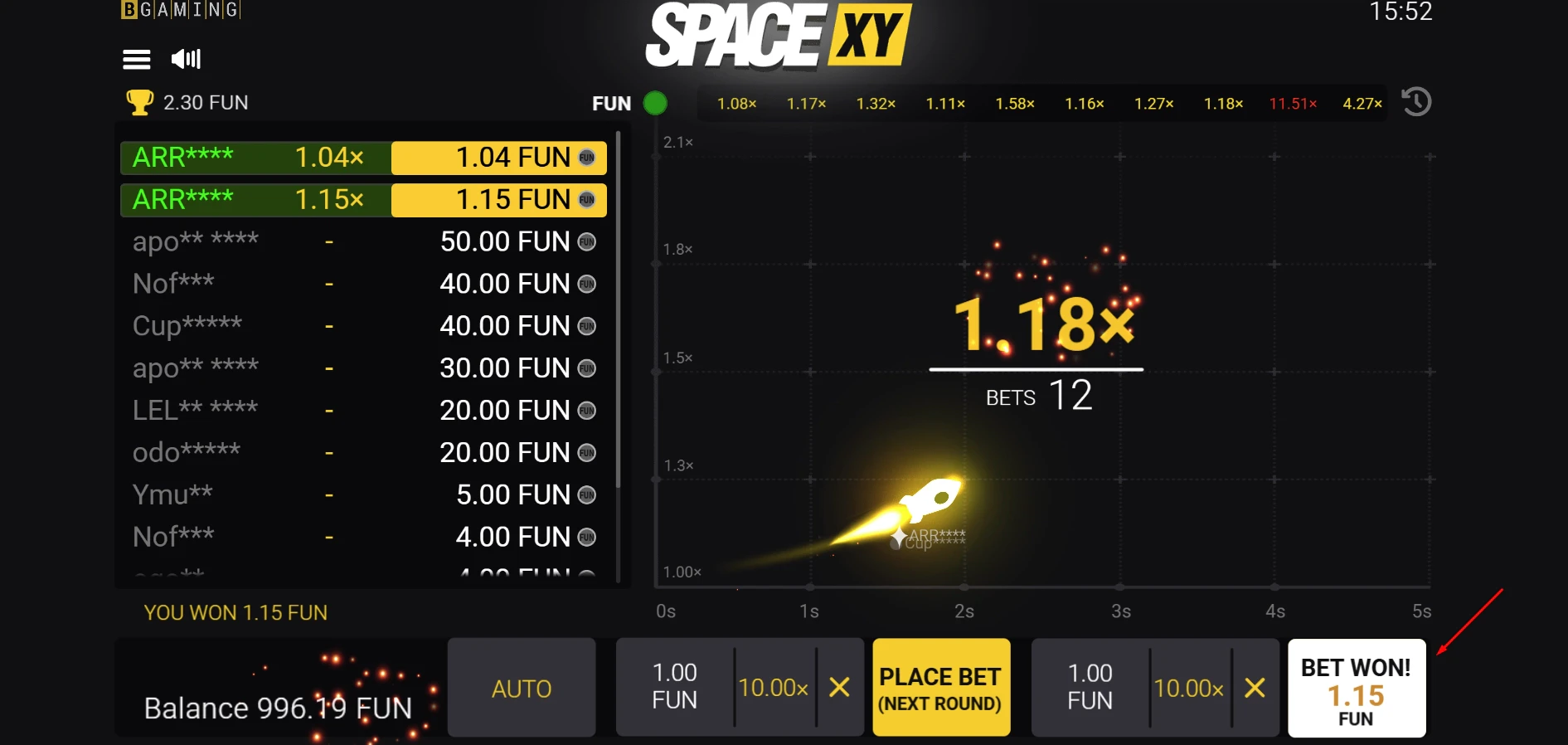 Space XY Win