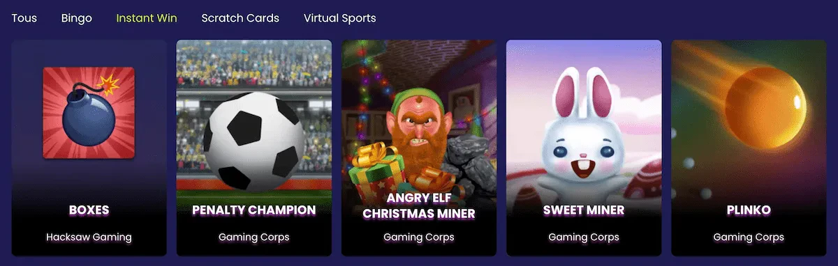 CasinoTogether instant wins
