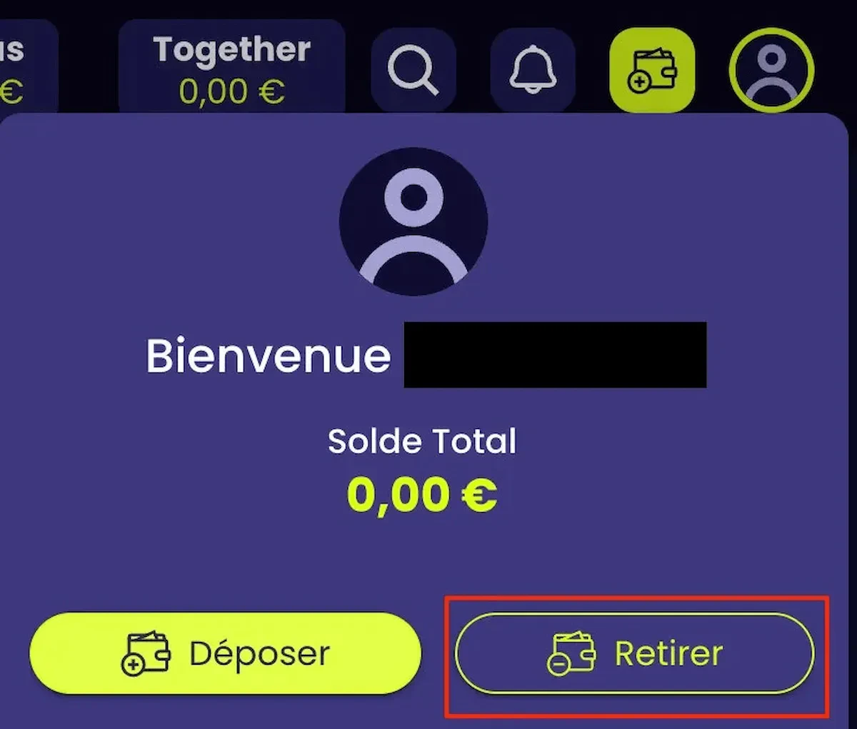 CasinoTogether retrait