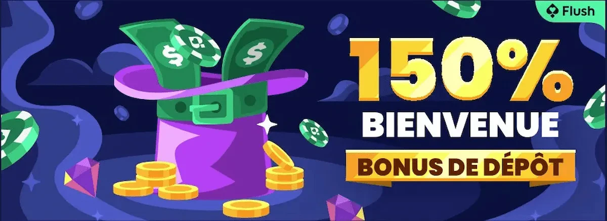 Offre de bienvenue Flush Casino
