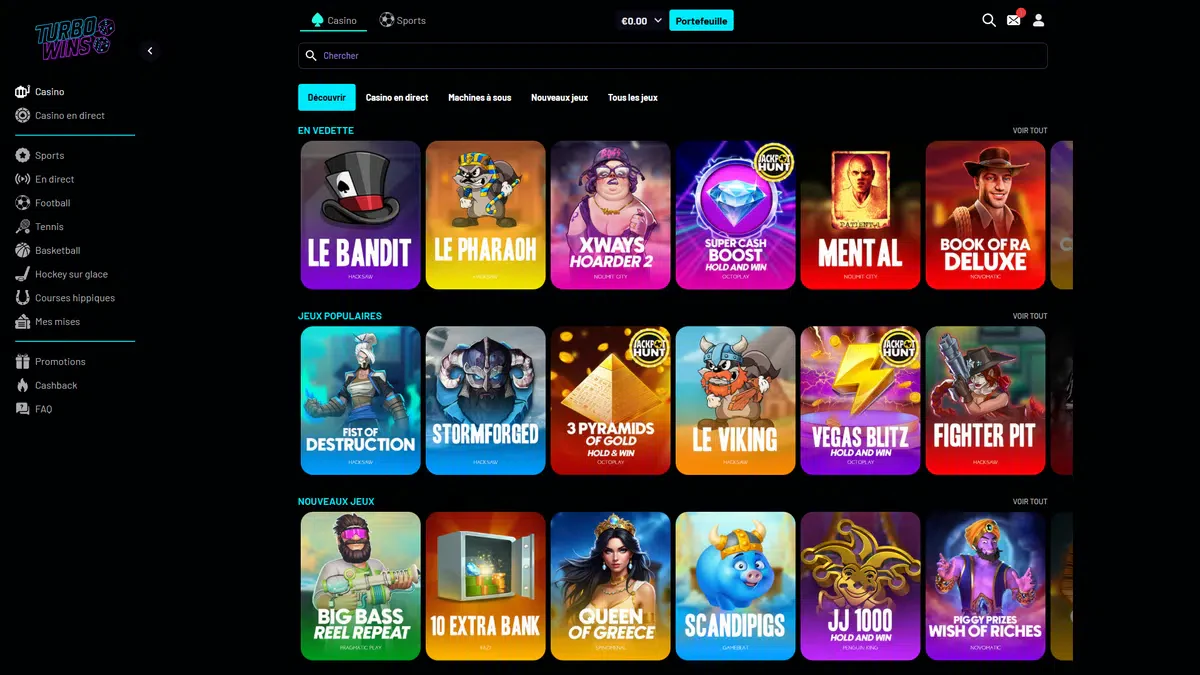 jeux sur turbo wins