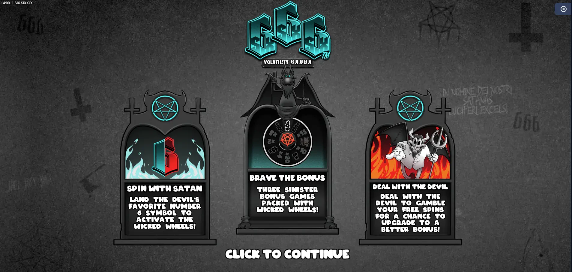 SixSixSix Title Screen