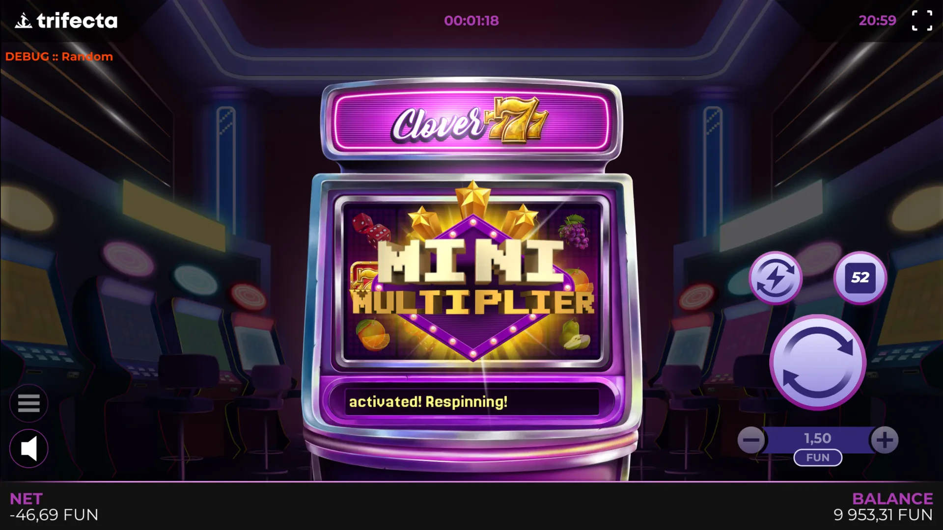 mini multiplier jackpot