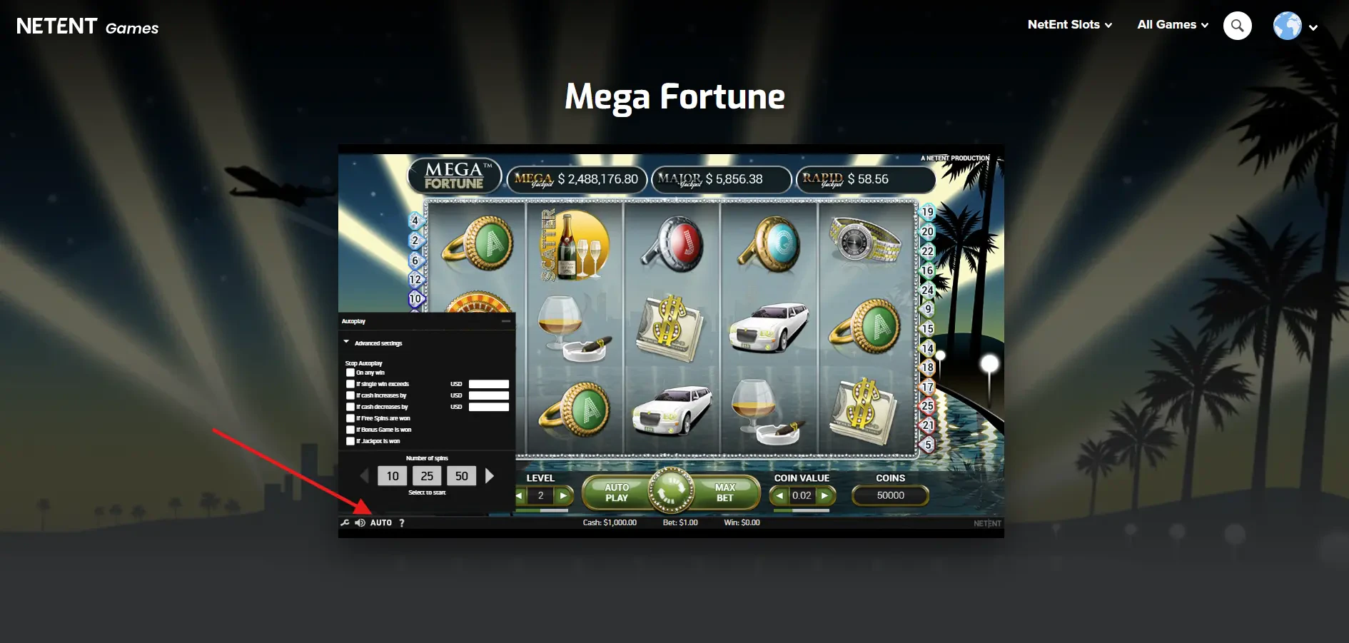 Mega Fortune - Autoplay
