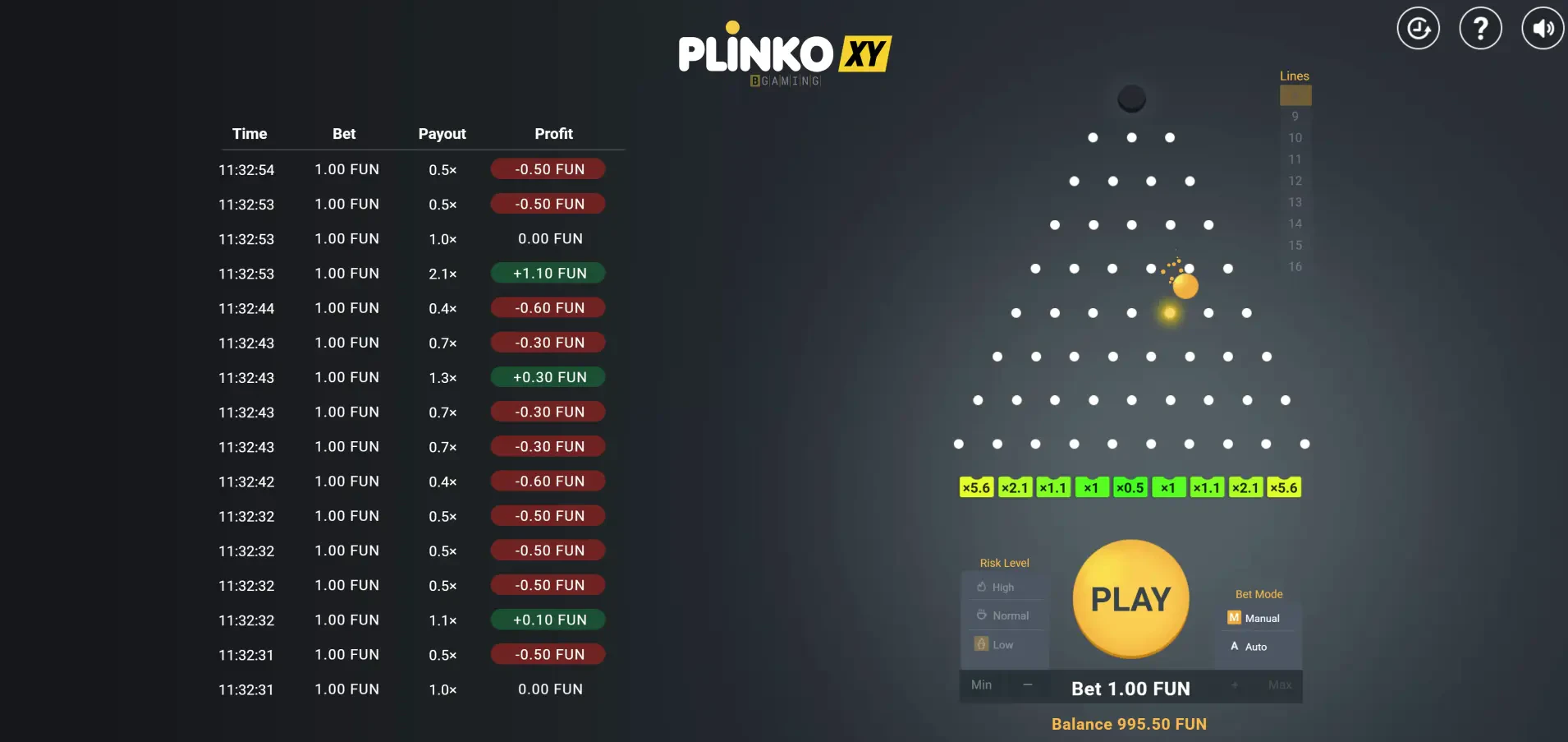 Plinko XY - BGaming