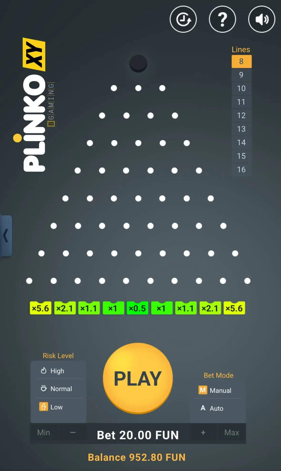Plinko XY - Mobile Version