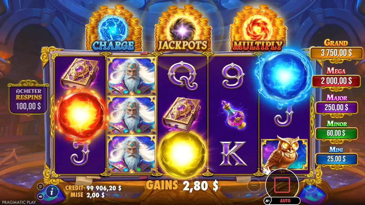 3 orbes sur spellmaster