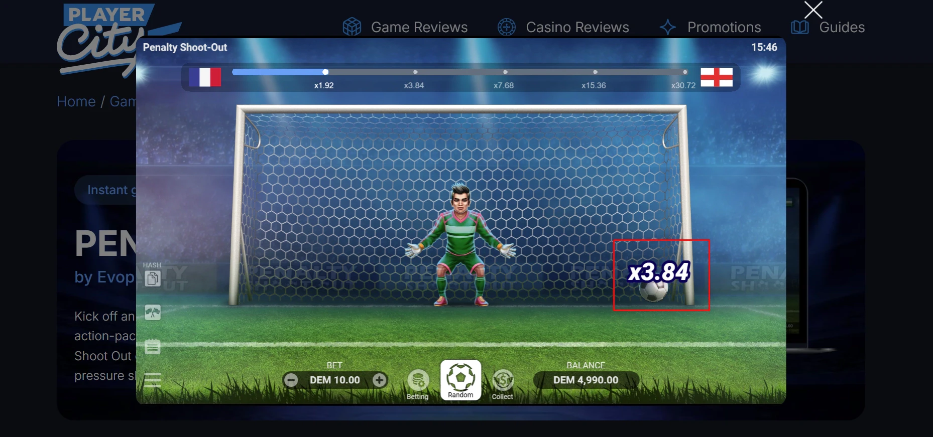 Penalty Shoot-Out Payout