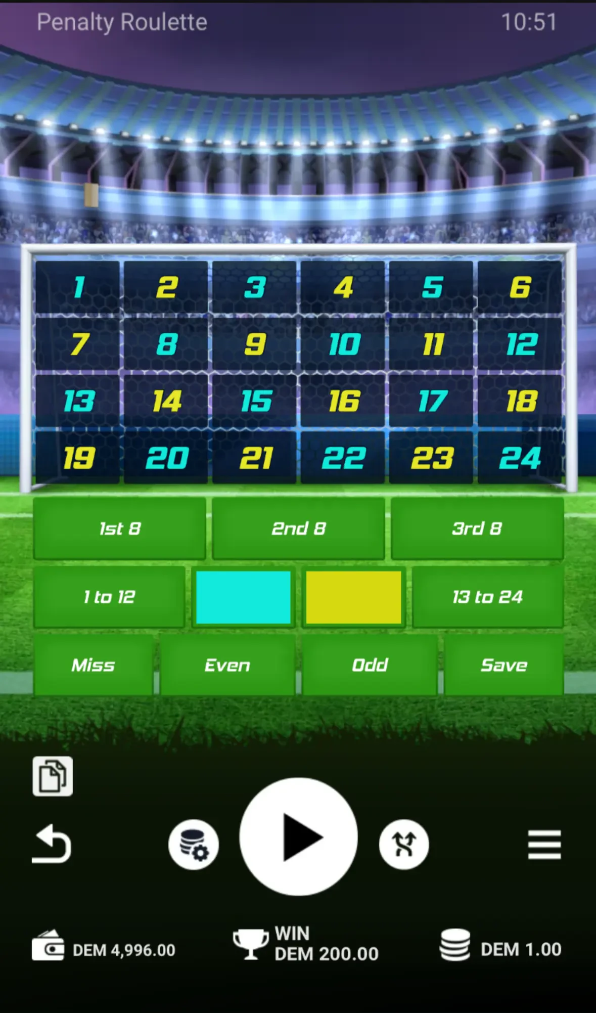 Penalty Roulette- Mobile Version Vertical