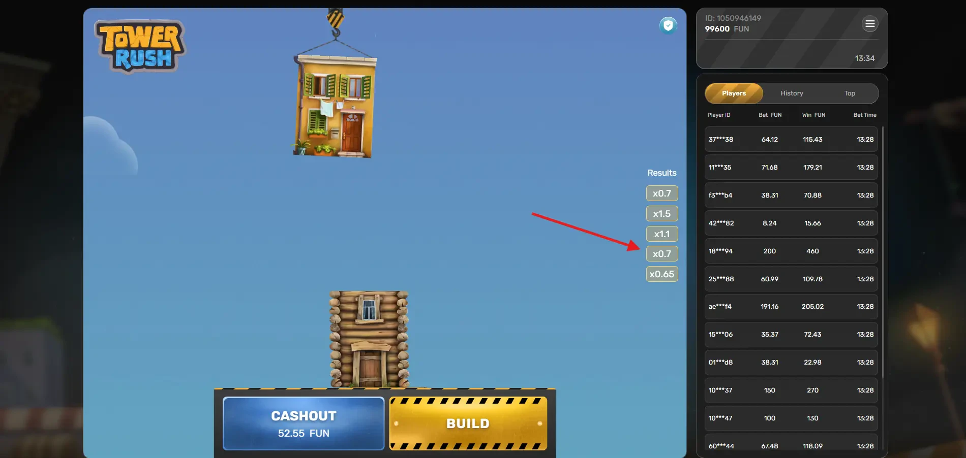 Tower Rush - Round Multipliers