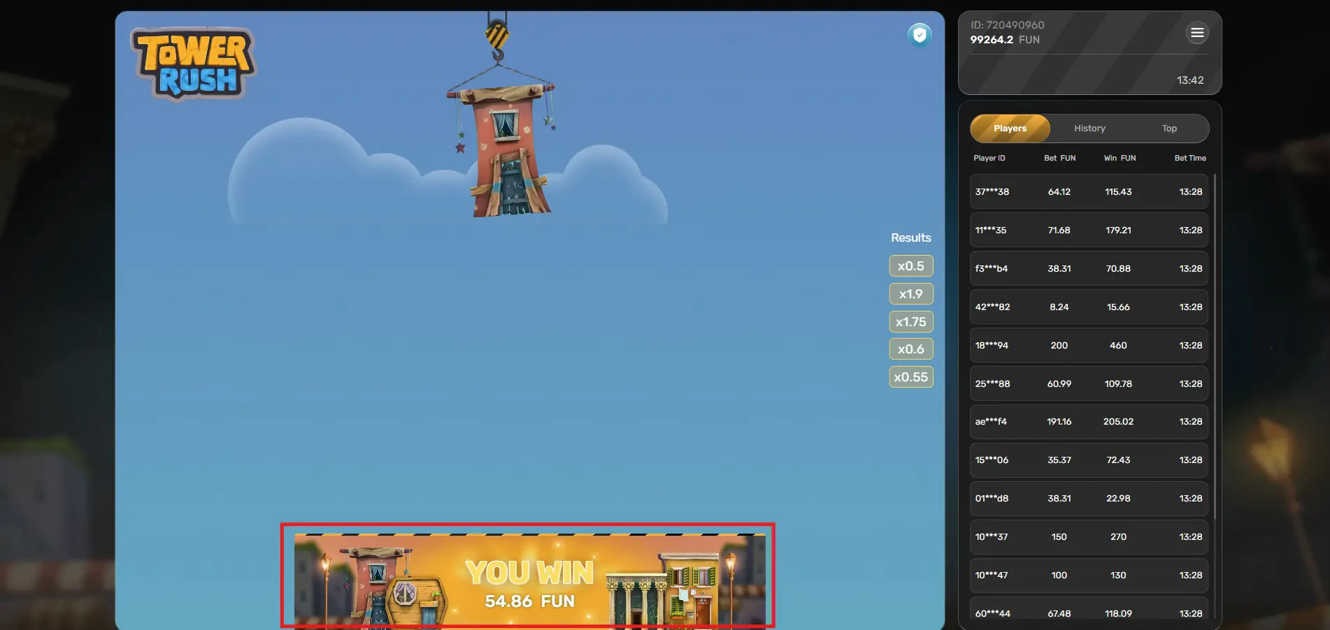 Tower Rush - Winning Round
