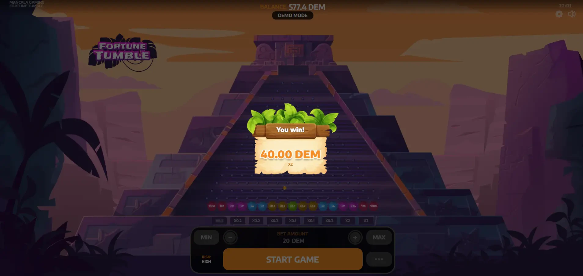 Fortune Tumble - Winning Round