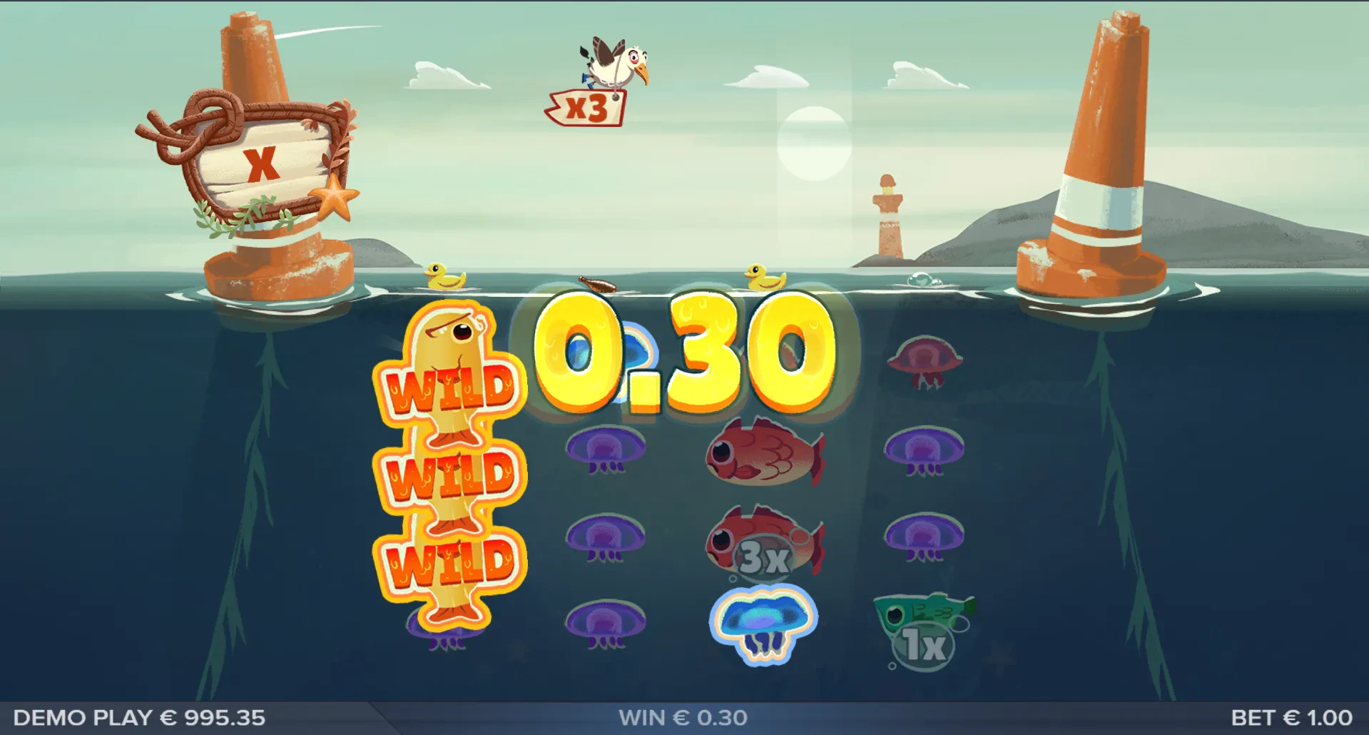 wild expansif sur fish and bird