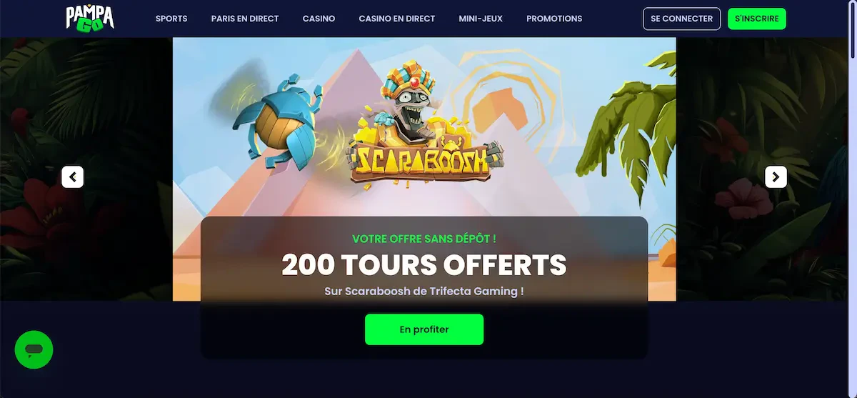 pampago offre sans depot
