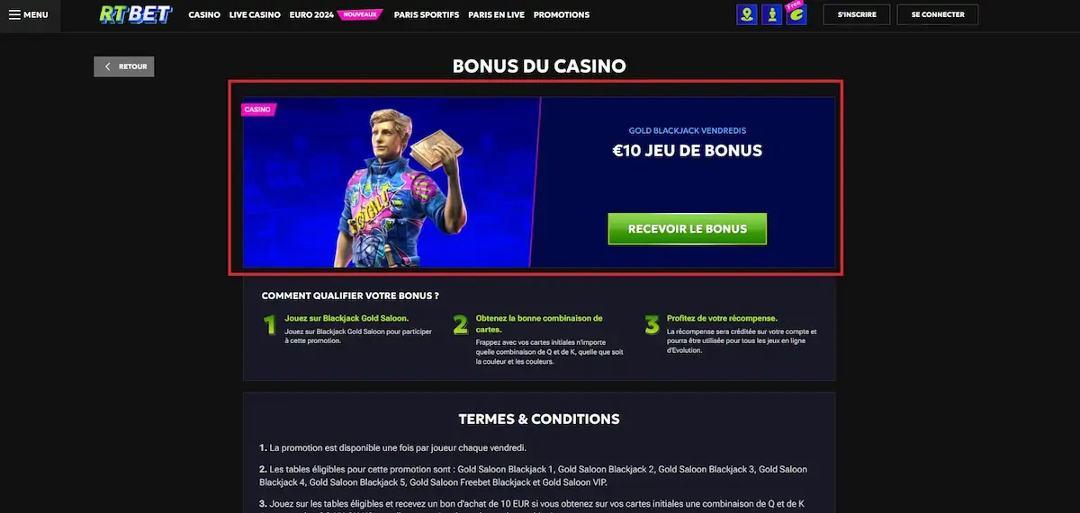 Explication bonus RTBET