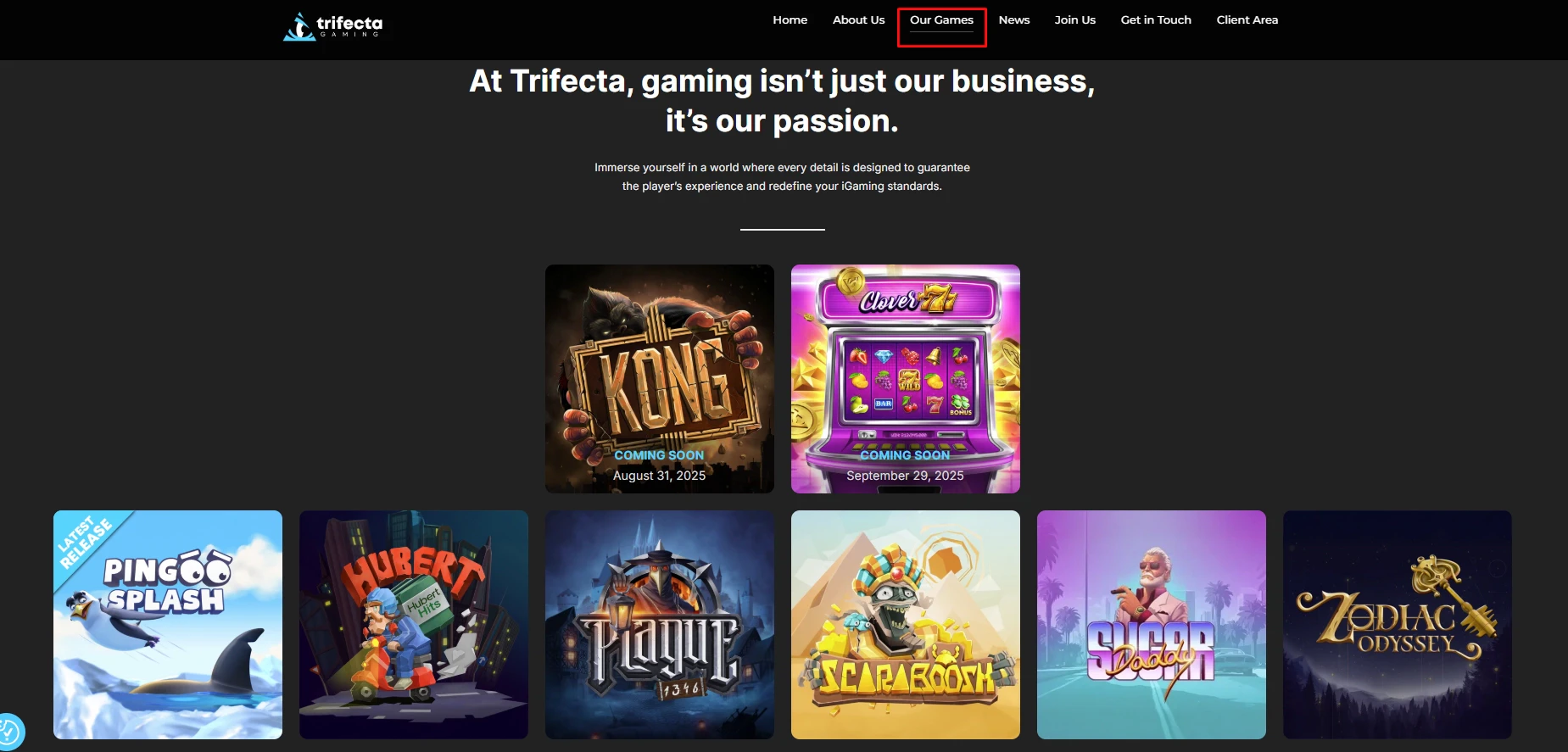 Trifecta Gaming Gaming Portfolio
