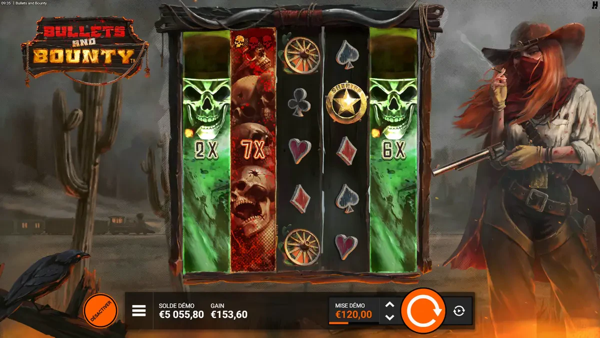 symboles vs simultanés sur bullets and bounty