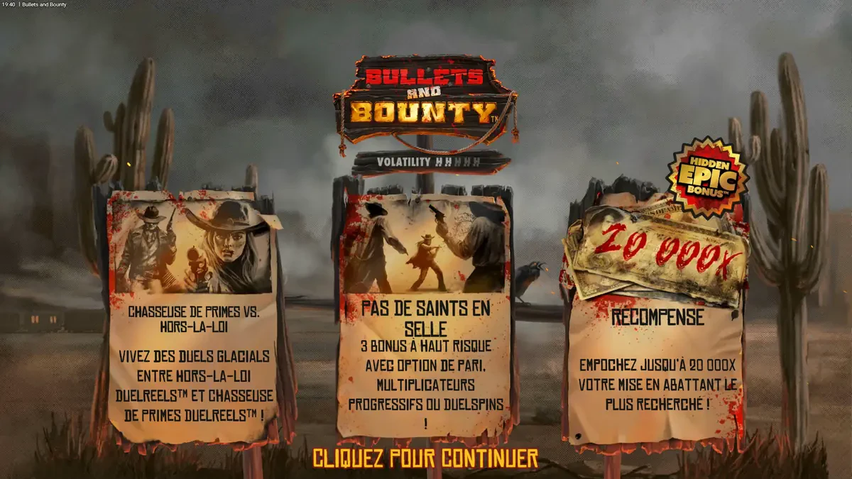 accueil de bullets and bounty