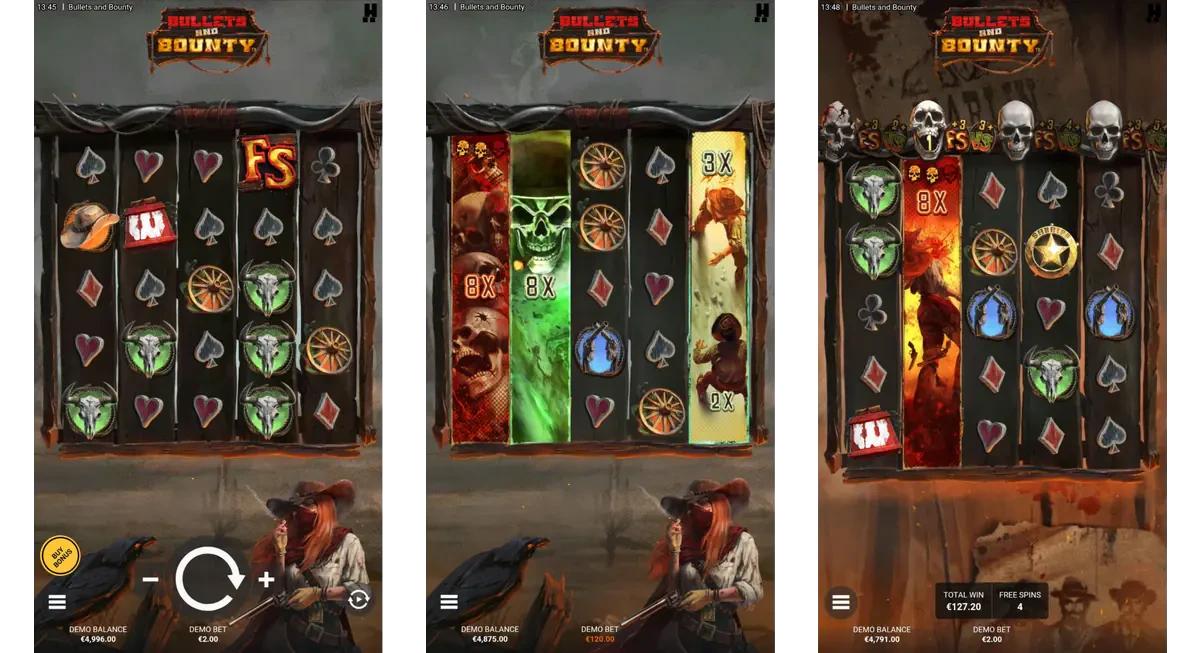 bullets and bounty sur mobile