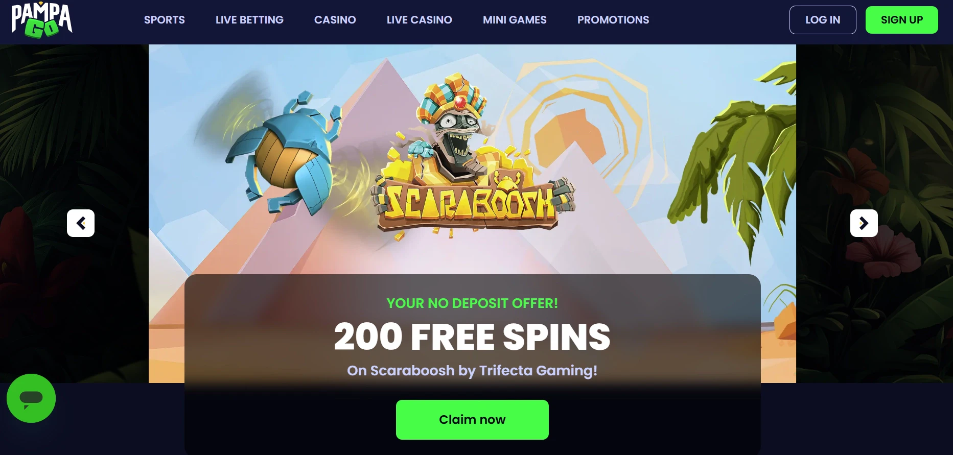 PampaGo No Deposit Registration Offer