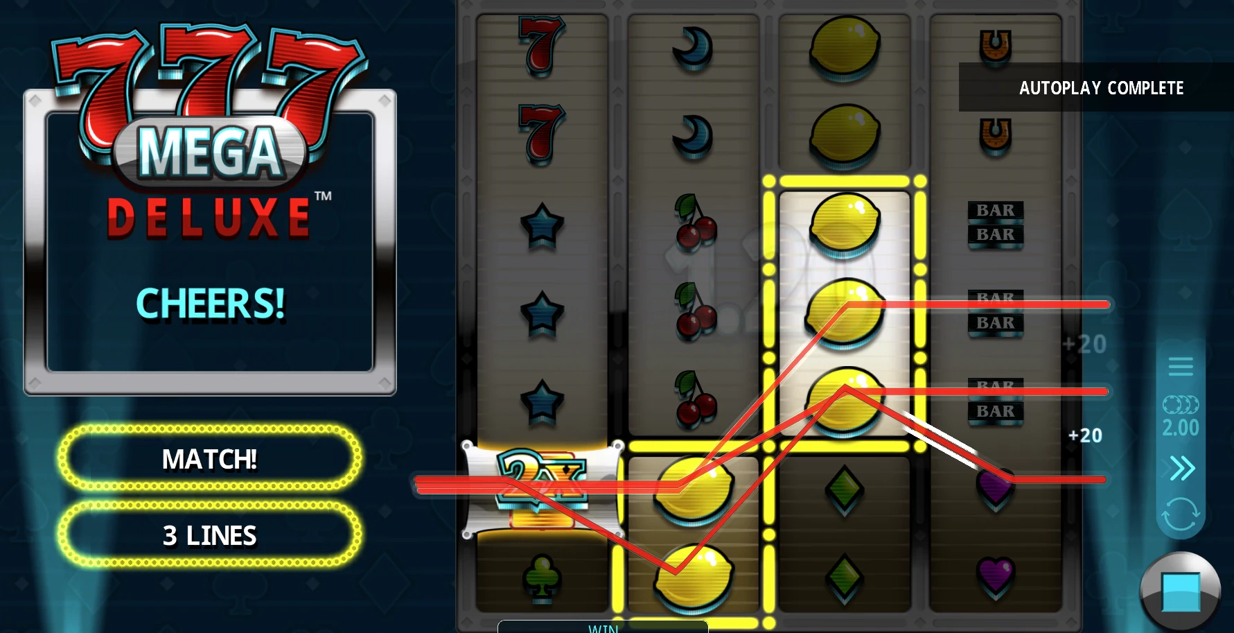 777 Mega Deluxe Payout