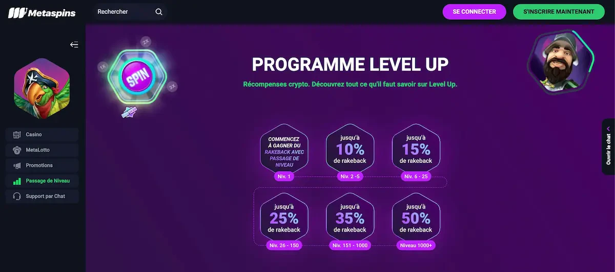 programme de fidélité métaspins