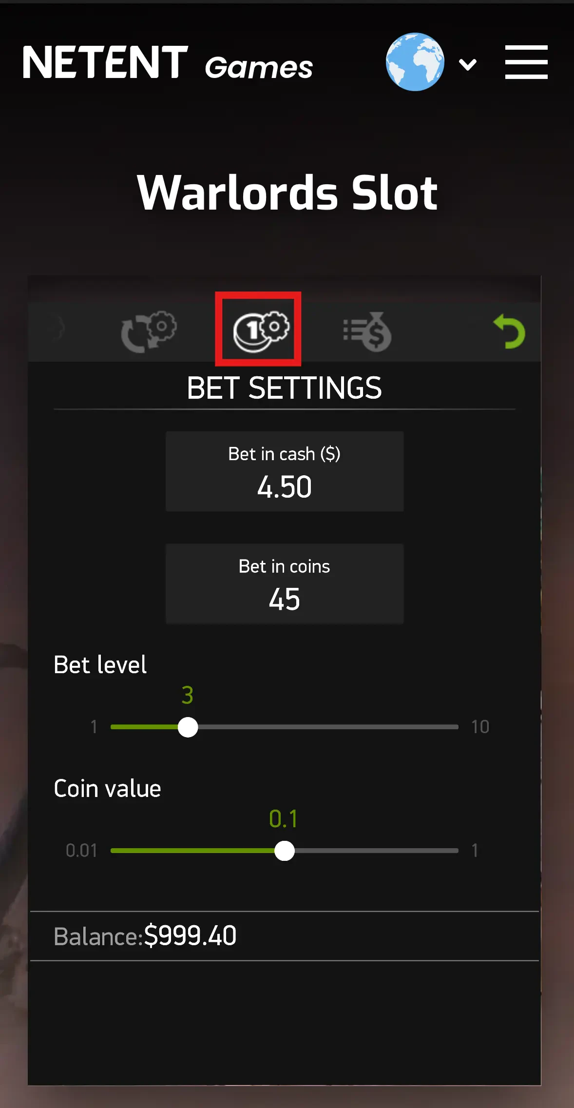 Warlords - Mobile Betting