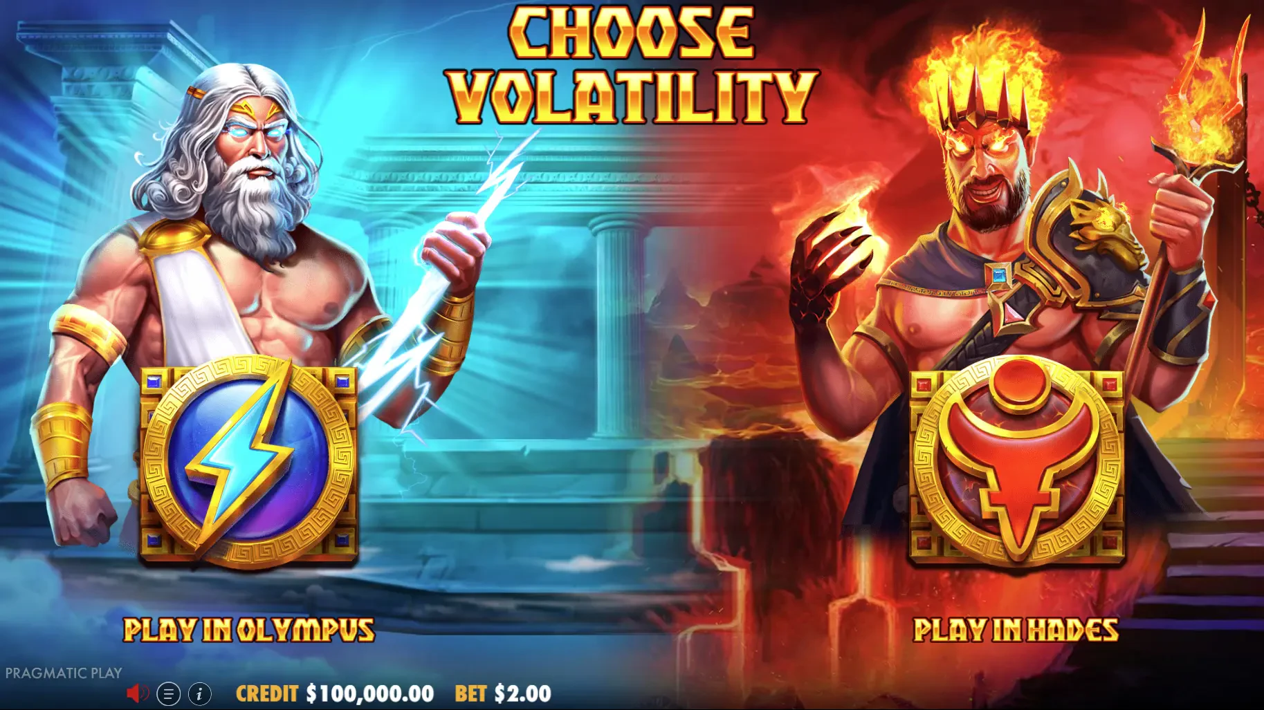 Zeus vs Hades: Gods of War - Pragmatic Play