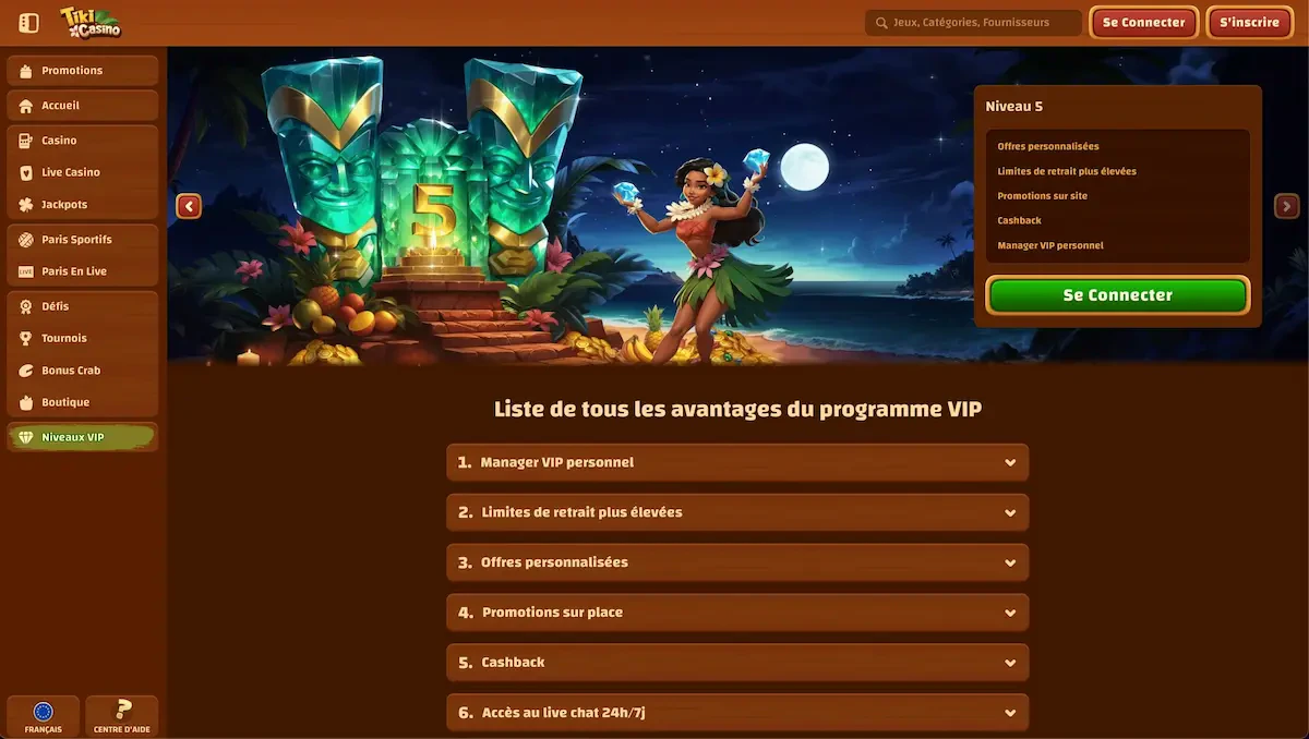 vip tiki casino