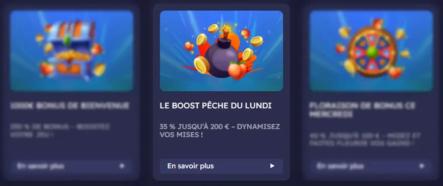 boost pêche sur casino peaches