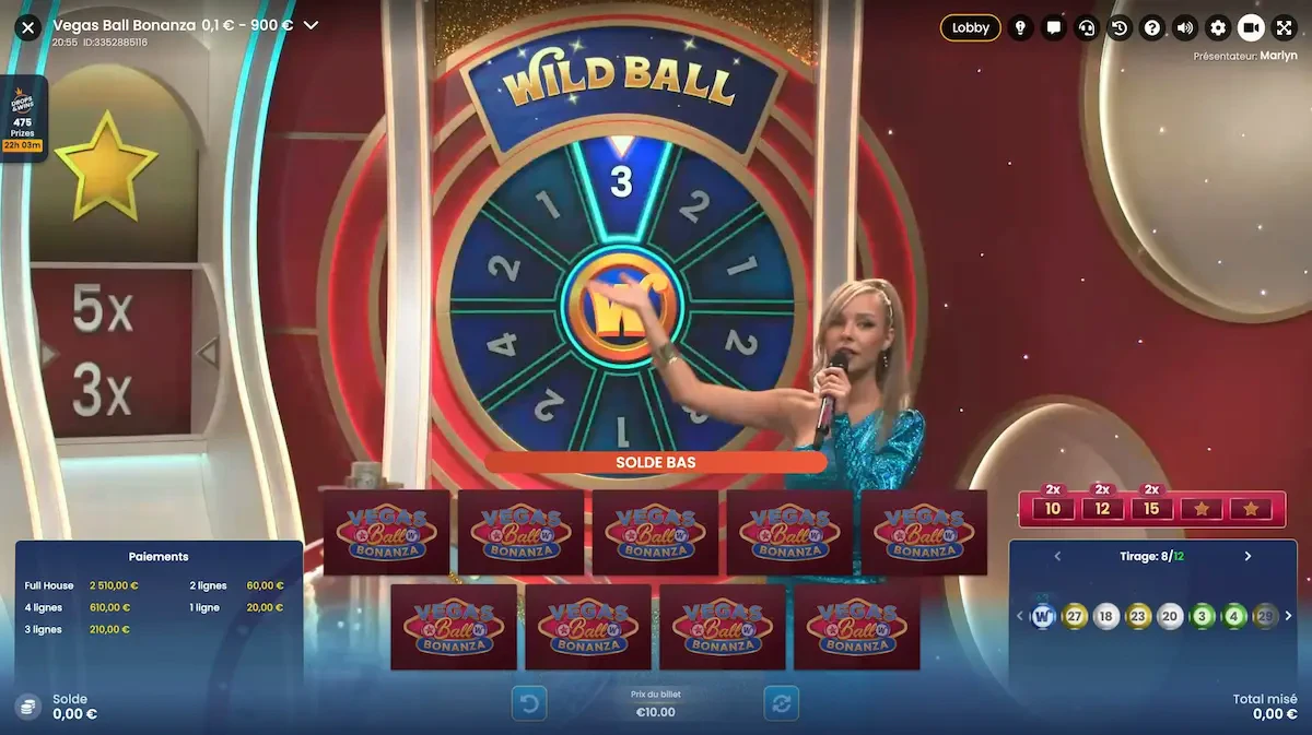 boule wild vegas ball bonanza