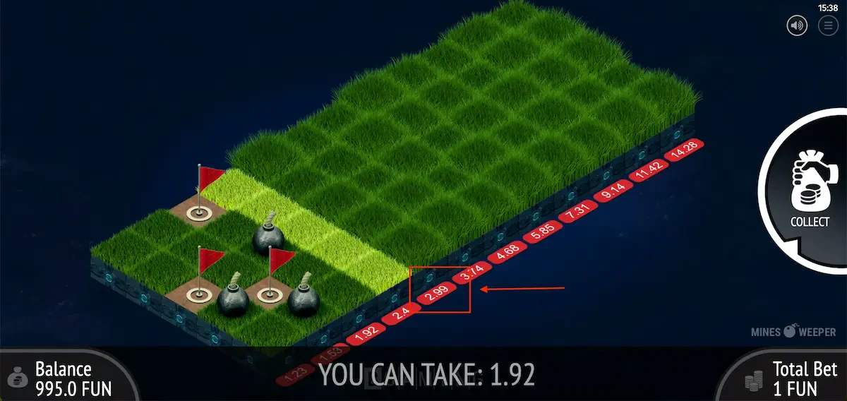minesweeper multiplicateurs