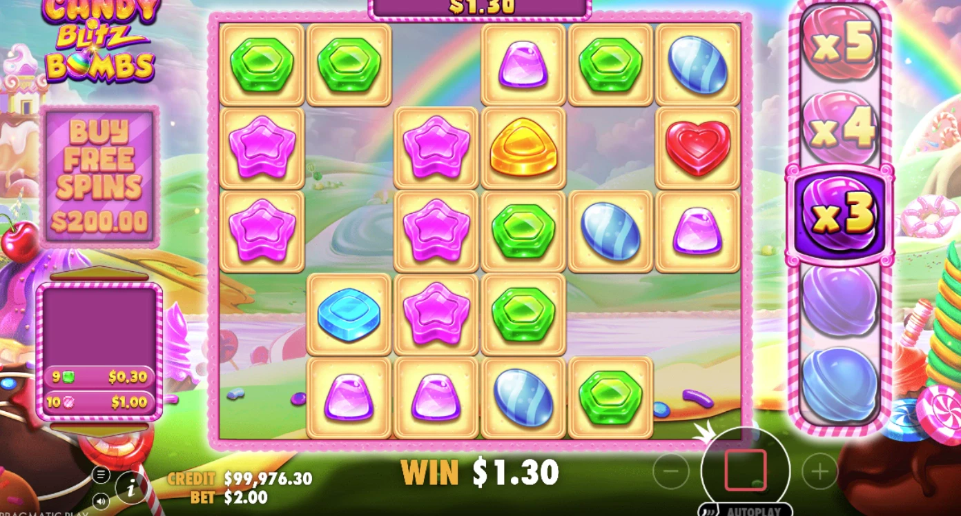 Candy Blitz Bombs Multiplier Reel