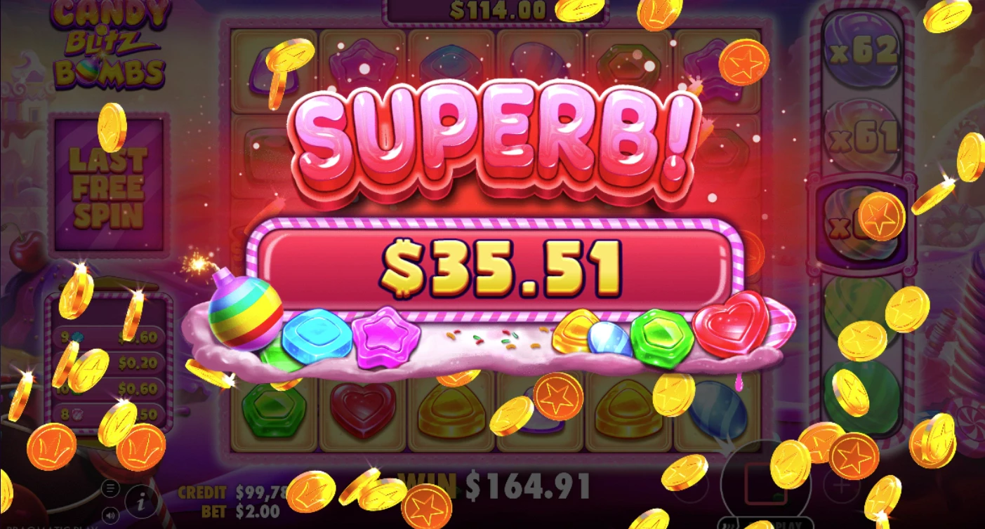 Candy Blitz Bombs Mega Win