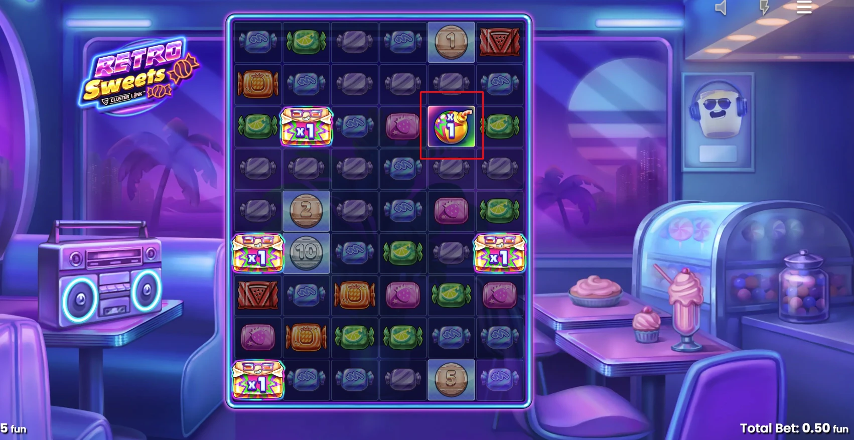 Retro Sweets Feature Symbols