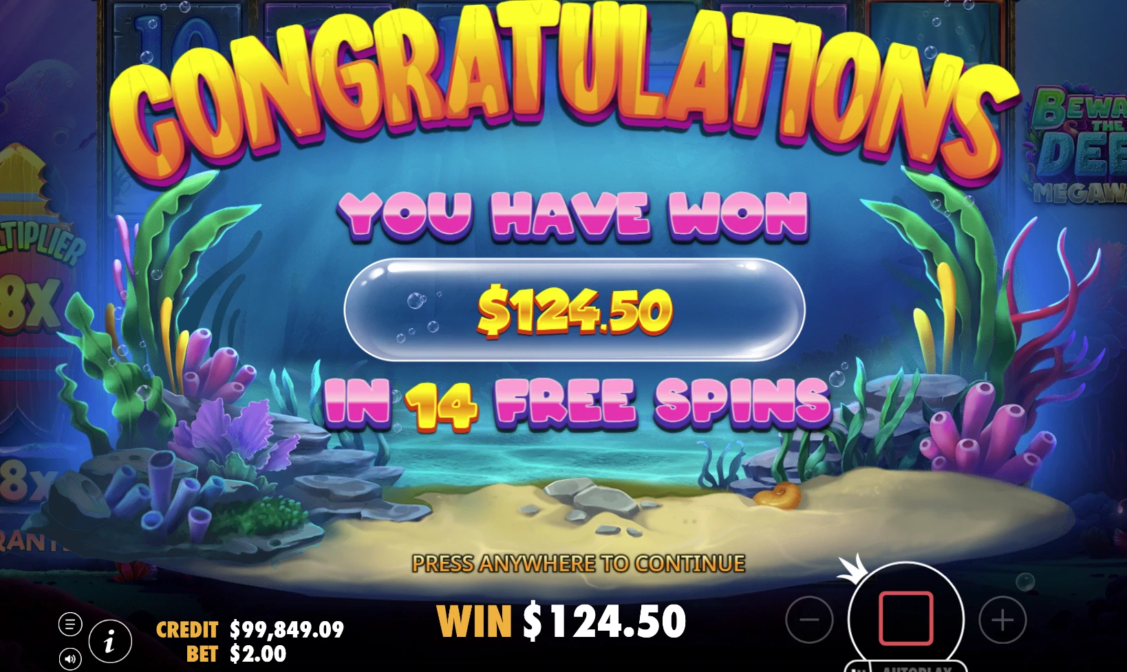 Beware The Deep Megaways Payout