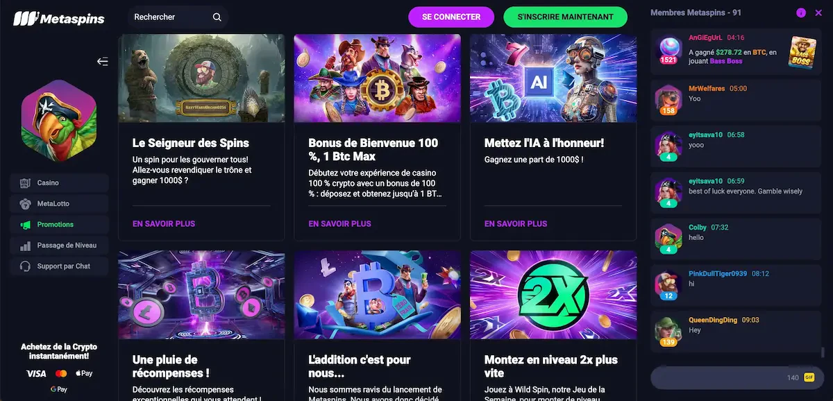 Bonus Metaspins